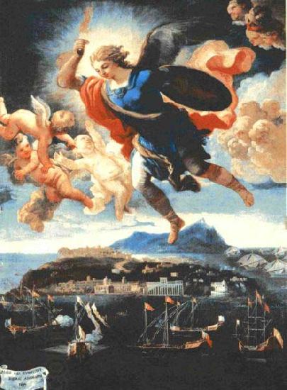 Nicola Russo apparizione di san Michele oil painting picture